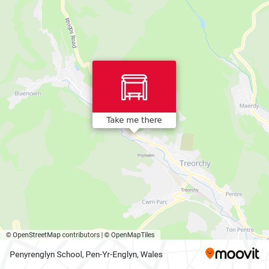 Penyrenglyn School, Pen-Yr-Englyn map