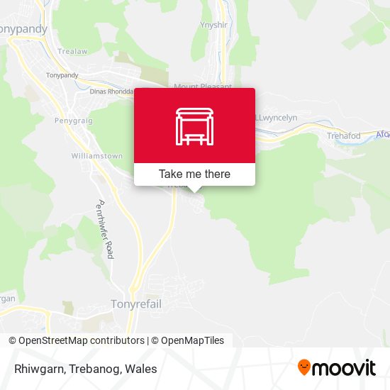 Rhiwgarn, Trebanog map