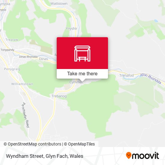 Wyndham Street, Glyn Fach map