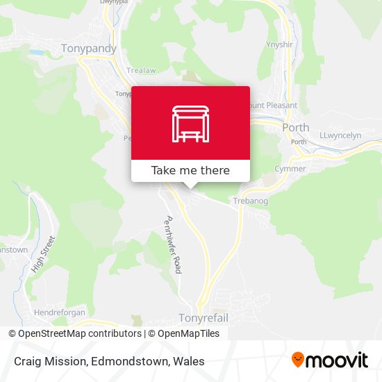 Craig Mission, Edmondstown map