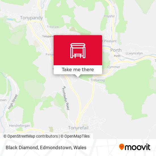 Black Diamond, Edmondstown map