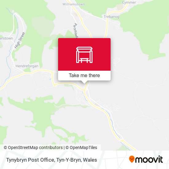 Tynybryn Post Office, Tyn-Y-Bryn map