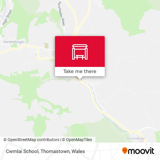 Cwmlai School, Thomastown map