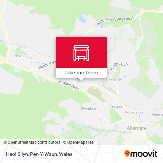 Heol Silyn, Pen-Y-Waun map