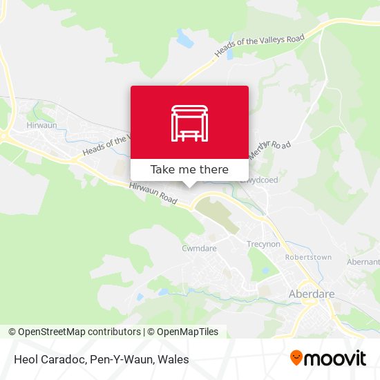 Heol Caradoc, Pen-Y-Waun map