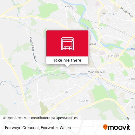 Fairways Crescent, Fairwater map