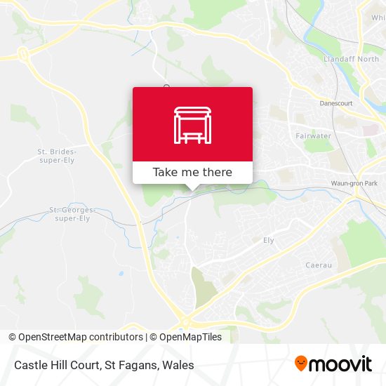 Castle Hill Court, St Fagans map