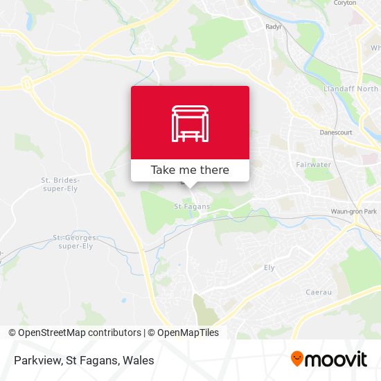 Parkview, St Fagans map
