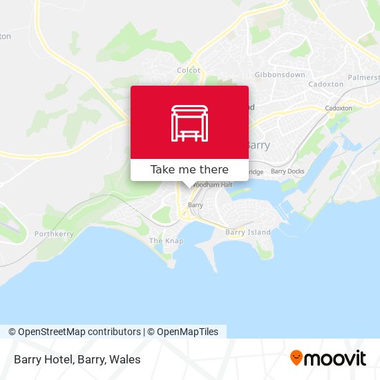 Barry Hotel, Barry map