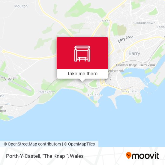 Porth-Y-Castell, "The Knap " map