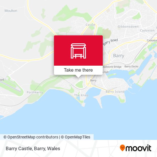 Barry Castle, Barry map