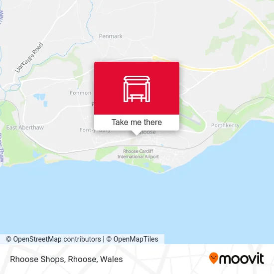 Rhoose Shops, Rhoose map