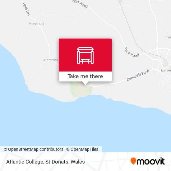 Atlantic College, St Donats map