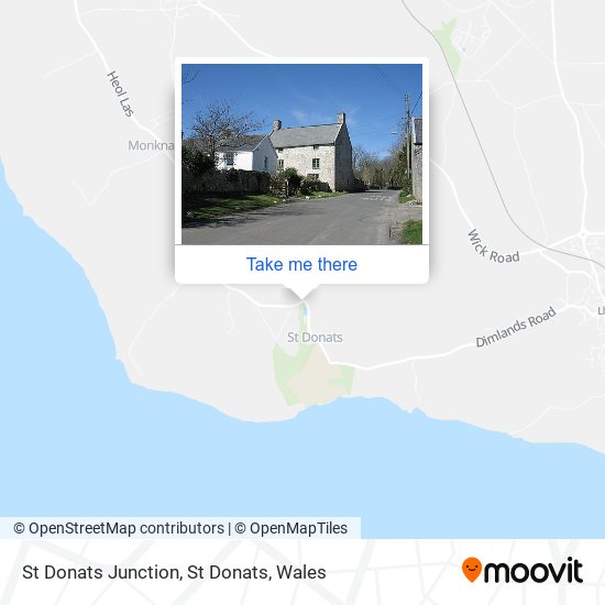 St Donats Junction, St Donats map