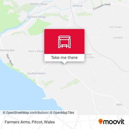 Farmers Arms, Pitcot map