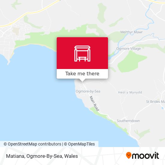 Matiana, Ogmore-By-Sea map