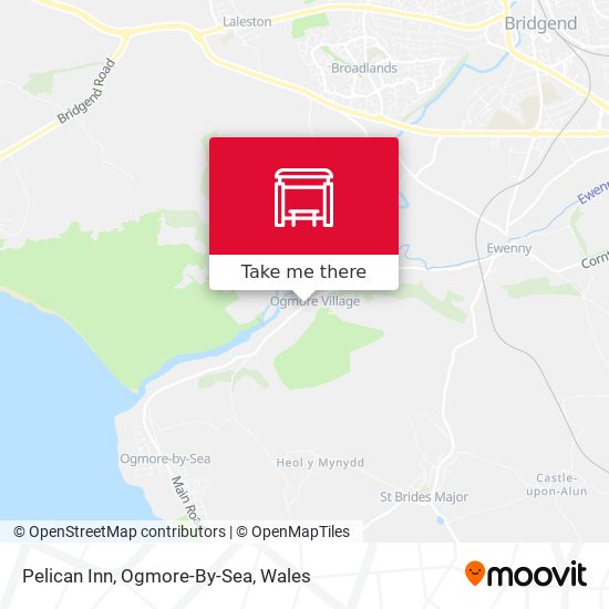 Pelican Inn, Ogmore-By-Sea map