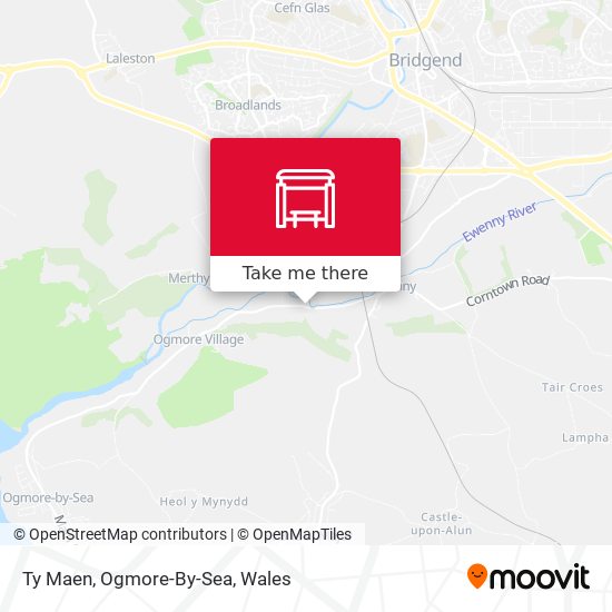 Ty Maen, Ogmore-By-Sea map