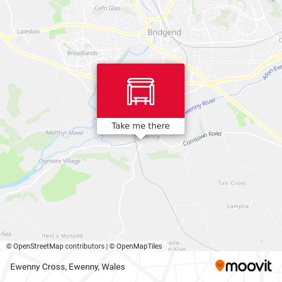 Ewenny Cross, Ewenny map
