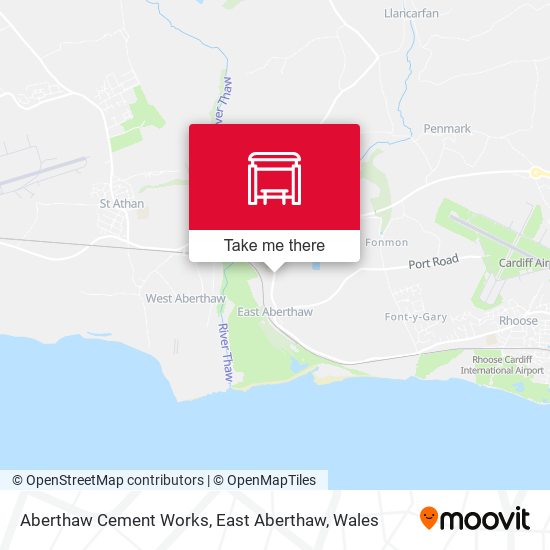Aberthaw Cement Works, East Aberthaw map