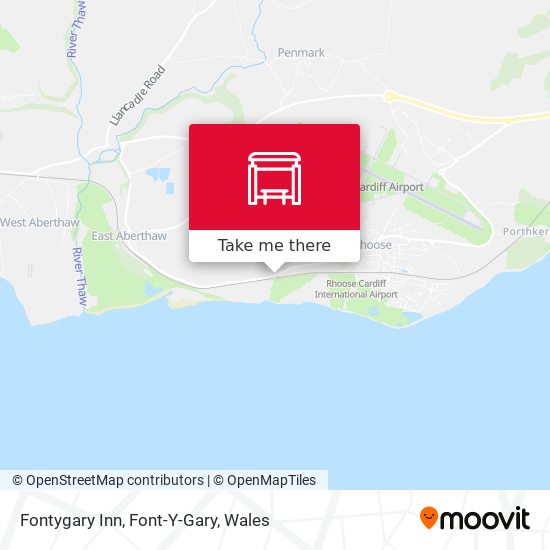 Fontygary Inn, Font-Y-Gary map
