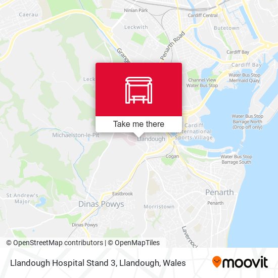 Llandough Hospital Stand 3, Llandough map