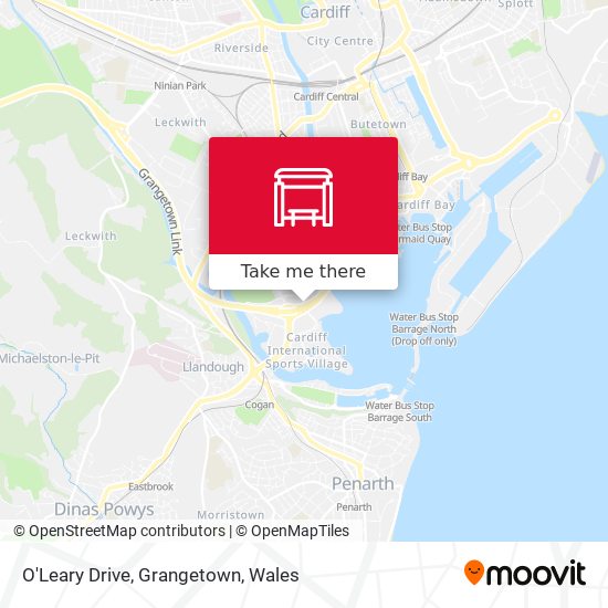 O'Leary Drive, Grangetown map