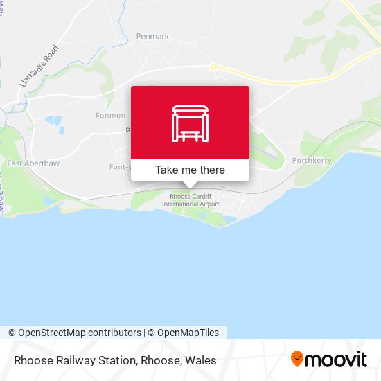 Rhoose Railway Station, Rhoose map