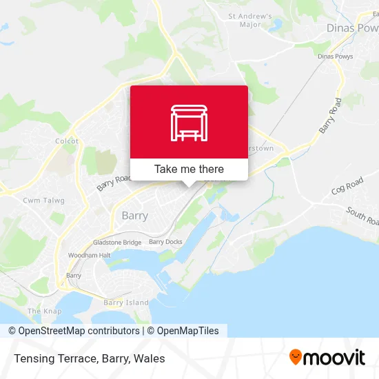 Tensing Terrace, Barry map