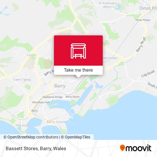 Bassett Stores, Barry map