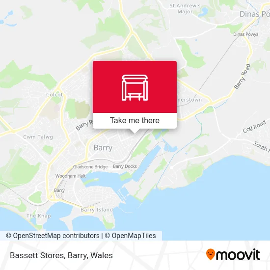 Bassett Stores, Barry map
