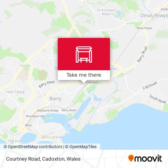 Courtney Road, Cadoxton map