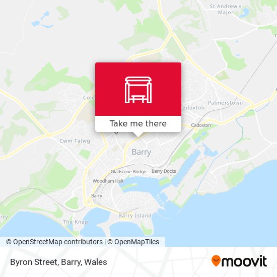 Byron Street, Barry map