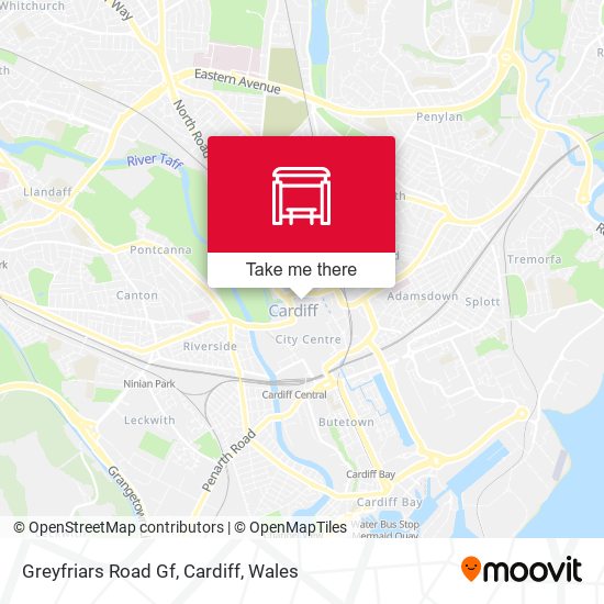 Greyfriars Road Gf, Cardiff map