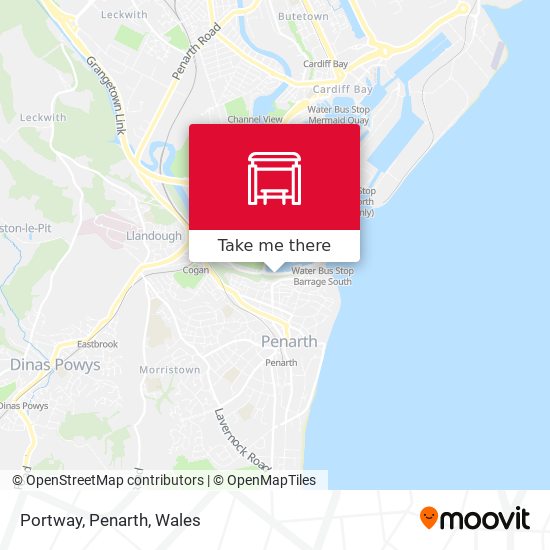 Portway, Penarth map