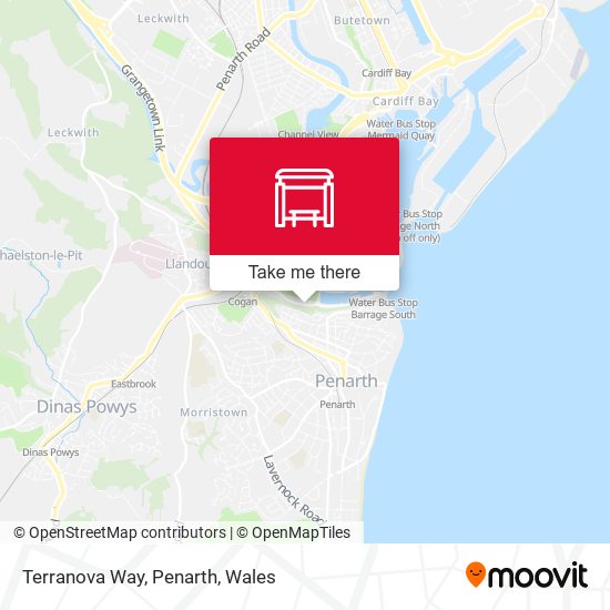Terranova Way, Penarth map