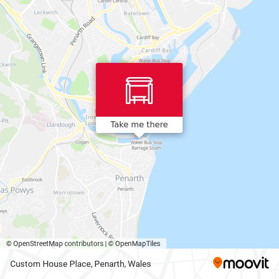 Custom House Place, Penarth map