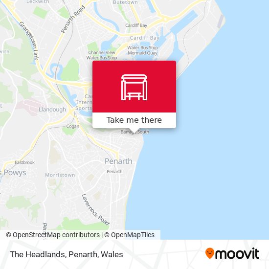 The Headlands, Penarth map