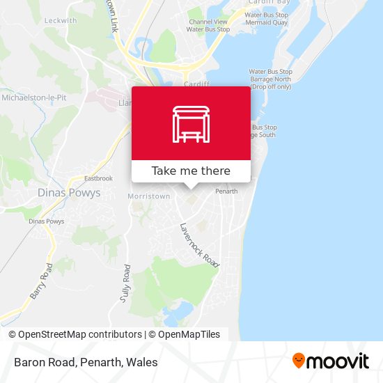 Baron Road, Penarth map