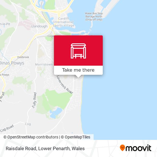 Raisdale Road, Lower Penarth map