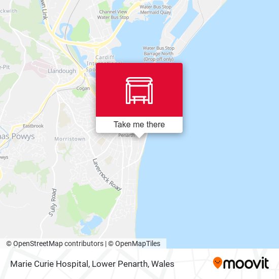 Marie Curie Hospital, Lower Penarth map