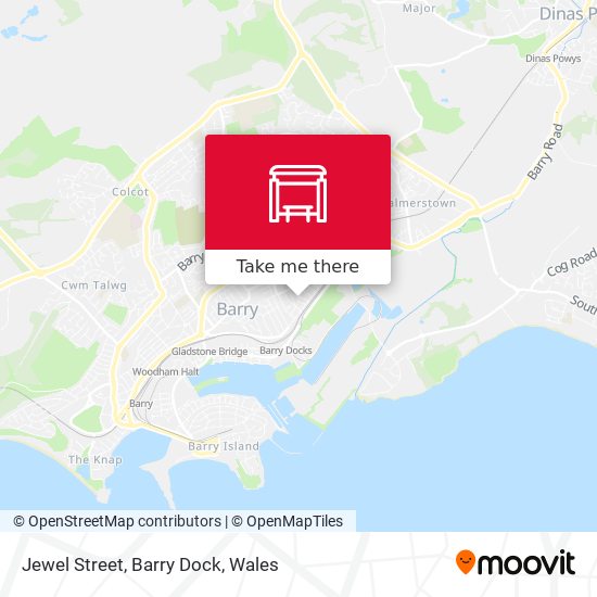 Jewel Street, Barry Dock map