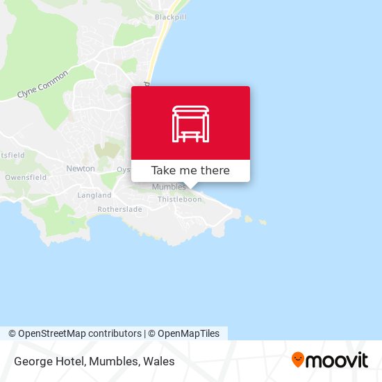 George Hotel, Mumbles map