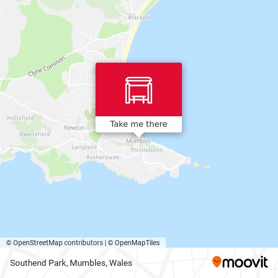 Southend Park, Mumbles map