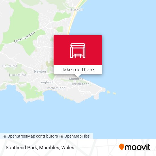 Southend Park, Mumbles map