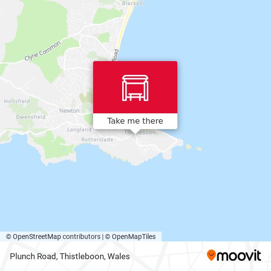 Plunch Road, Thistleboon map