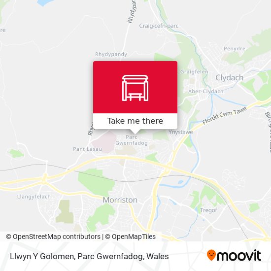 Llwyn Y Golomen, Parc Gwernfadog map