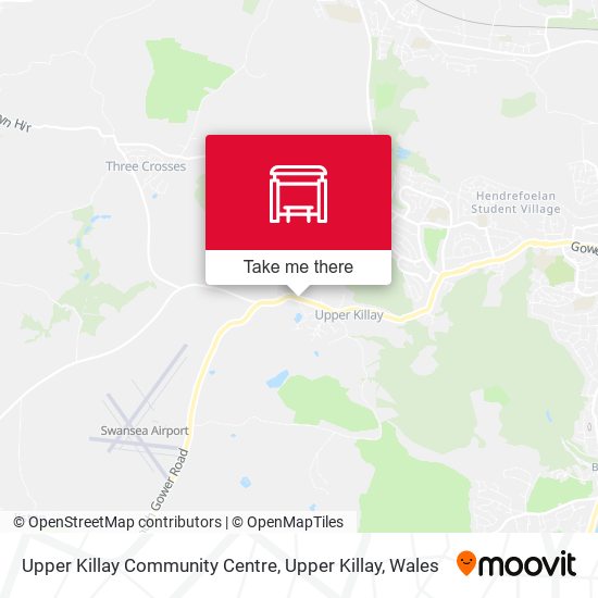 Upper Killay Community Centre, Upper Killay map