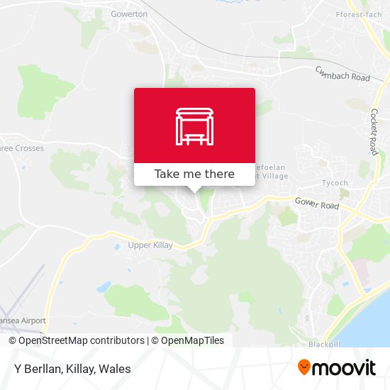 Y Berllan, Killay map