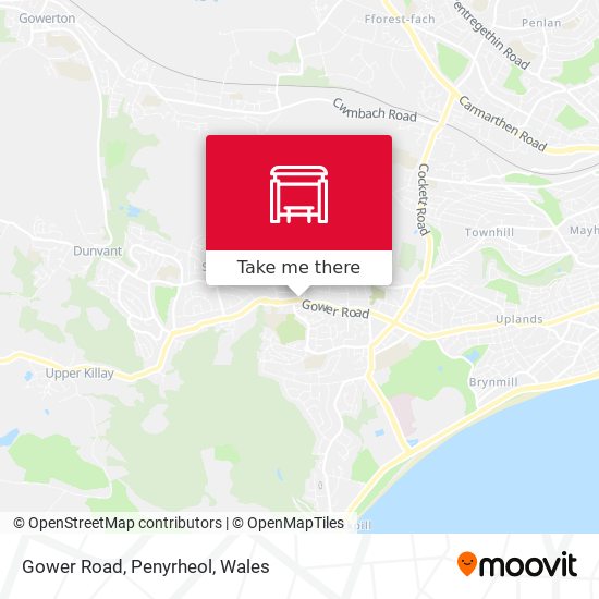 Gower Road, Penyrheol map